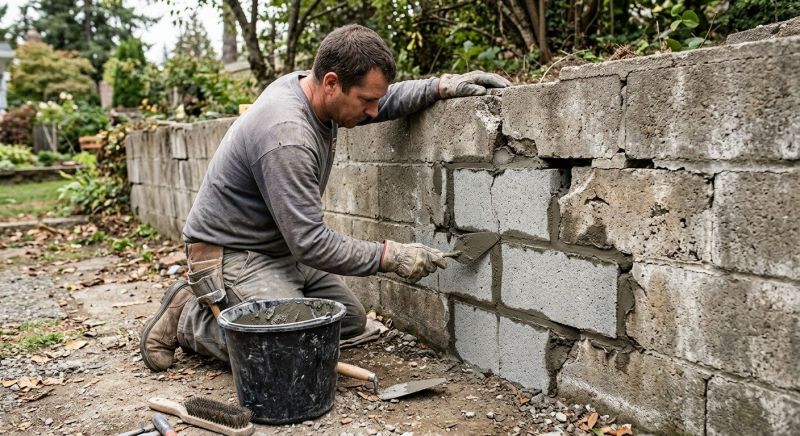 Block Wall Repair in Johnson County, KS