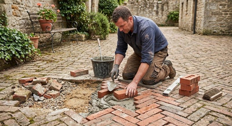 Brick Flatwork Repair in Lees Summit, MO