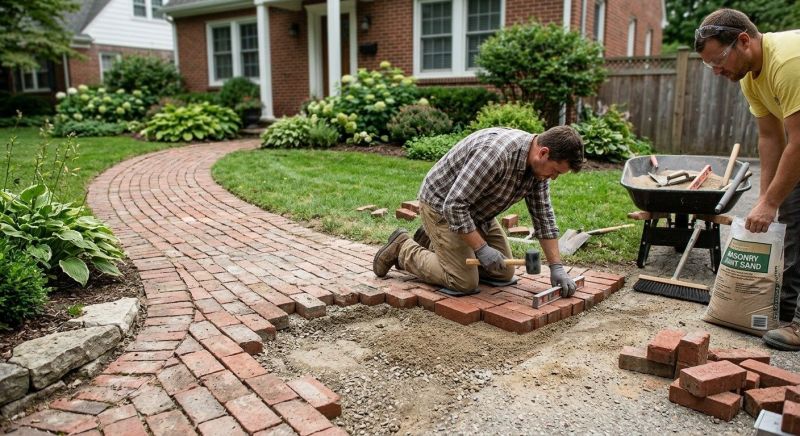 Brick Flatwork Repair in Tonganoxie, KS