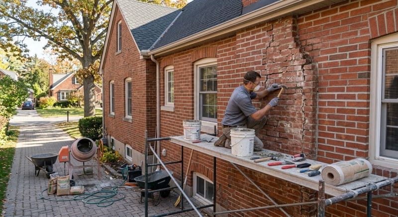 Brick Restoration in Mission, KS