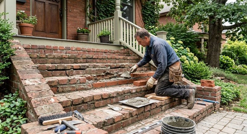 Brick Stairs Repair in Independence, MO