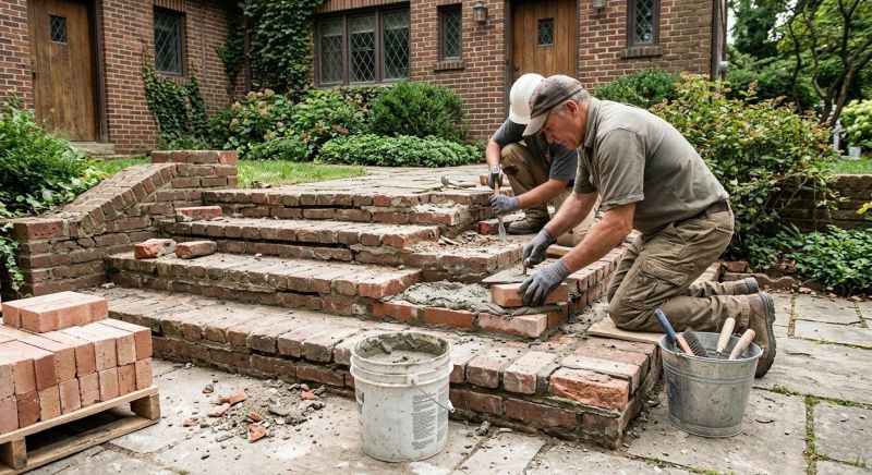 Brick Stairs Repair in Lees Summit, MO