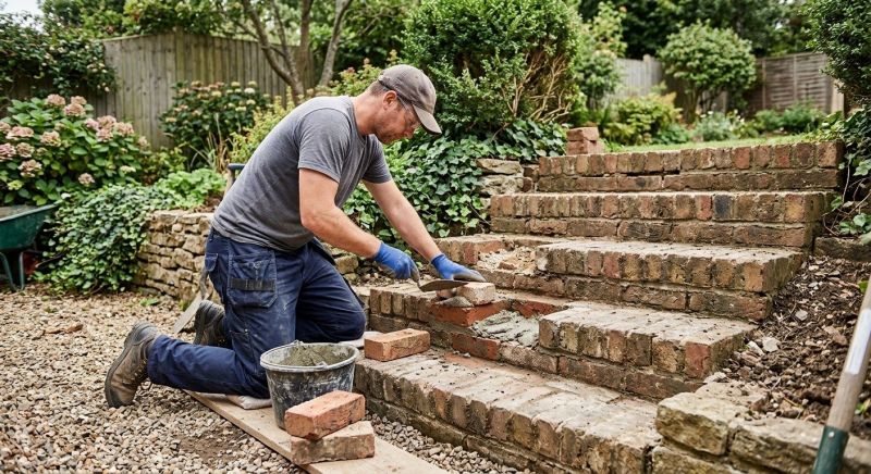 Brick Stairs Repair in Lees Summit, MO