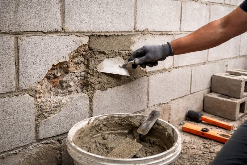 Cinder Block Wall Repair in Independence, MO