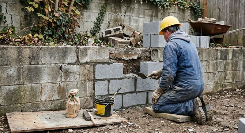 Concrete Block Repair in Blue Springs, MO
