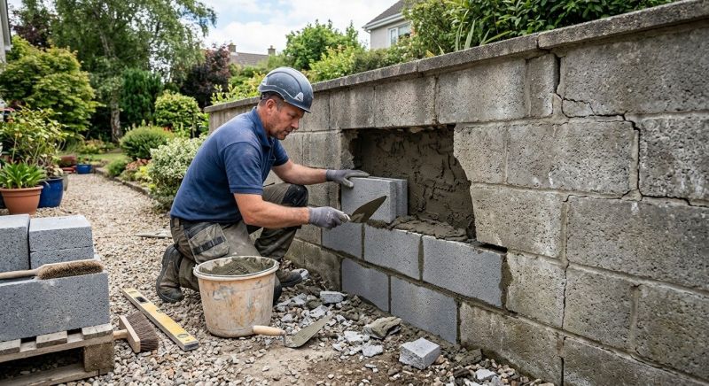 Concrete Block Repair in Olathe, KS