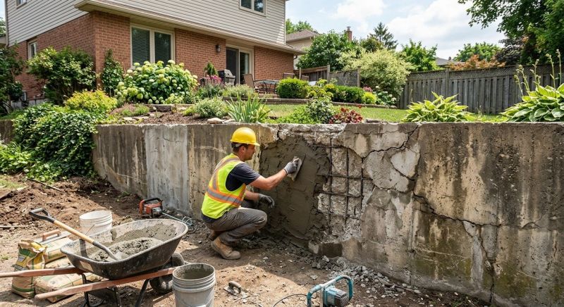 Retaining Wall Repair in Basehor, KS