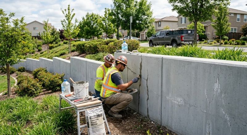 Retaining Wall Repair in Mission, KS