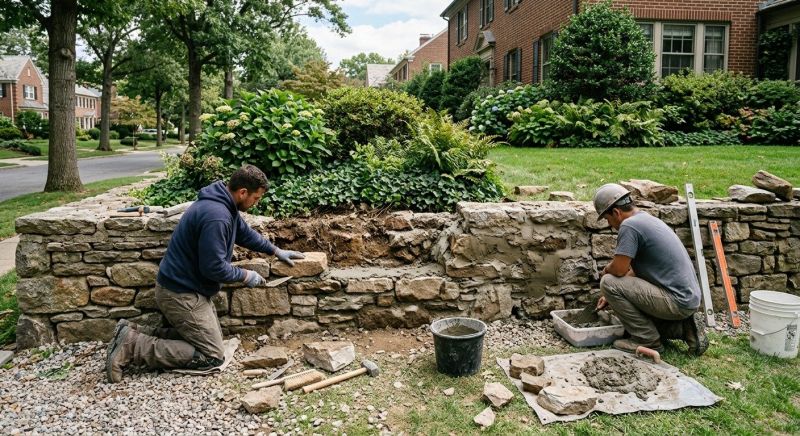 Retaining Wall Repair in Prairie Village, KS