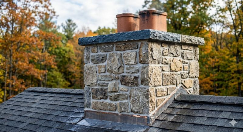 Stone Chimney Installation in Leawood, KS