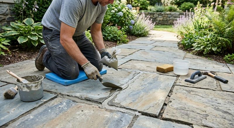 Stone Walkway Repair in Kansas City, KS