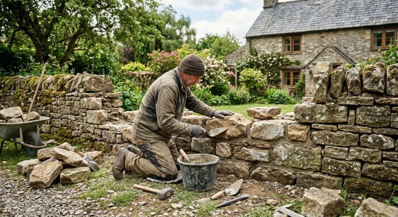 Stone Wall Repair in Platte County, MO
