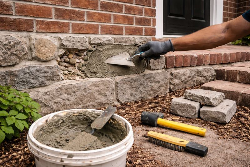 Stonework Repair in De Soto, KS