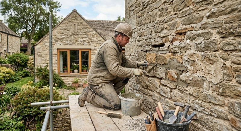 Stonework Repair in De Soto, KS
